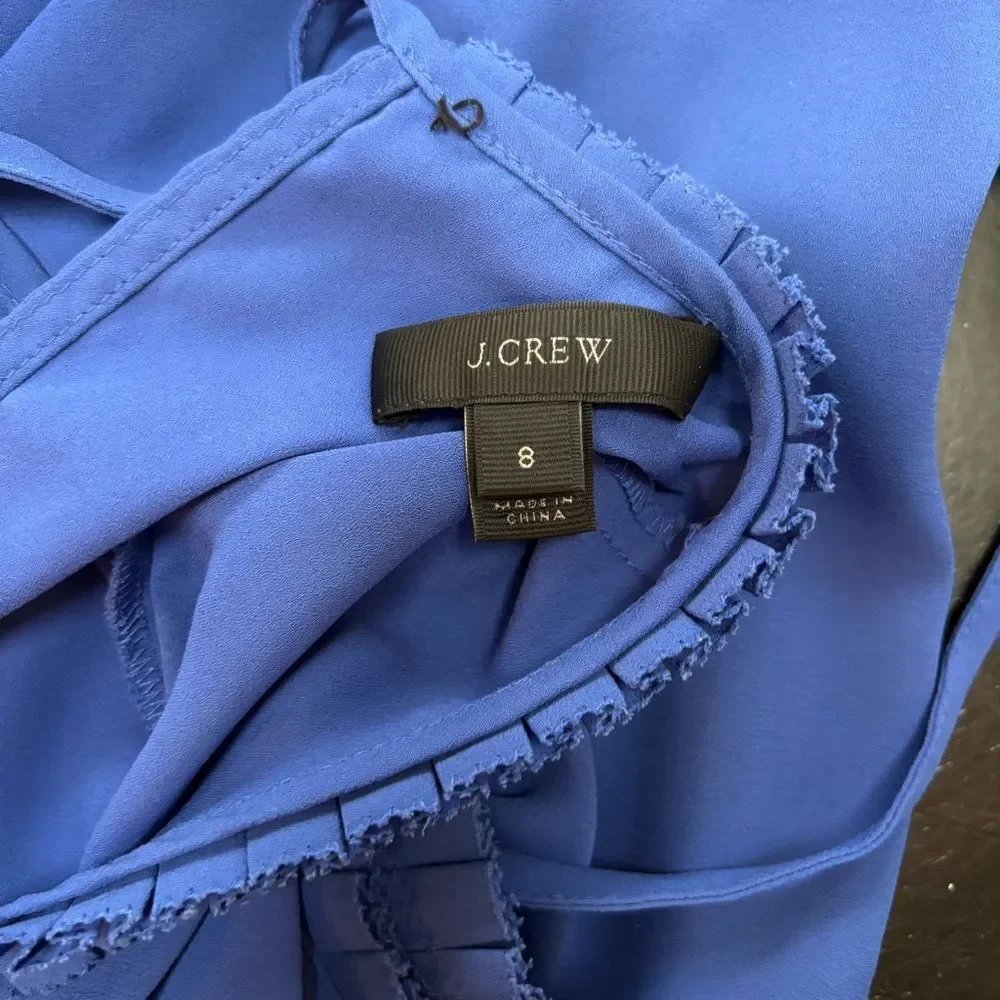 J.Crew Blue Sleeveless blouse woman’s size 8